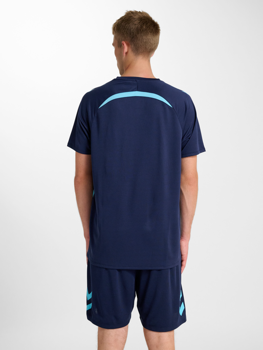 hmlLEAD 2.0 JERSEY S/S, MARINE/BLUE FISH, model