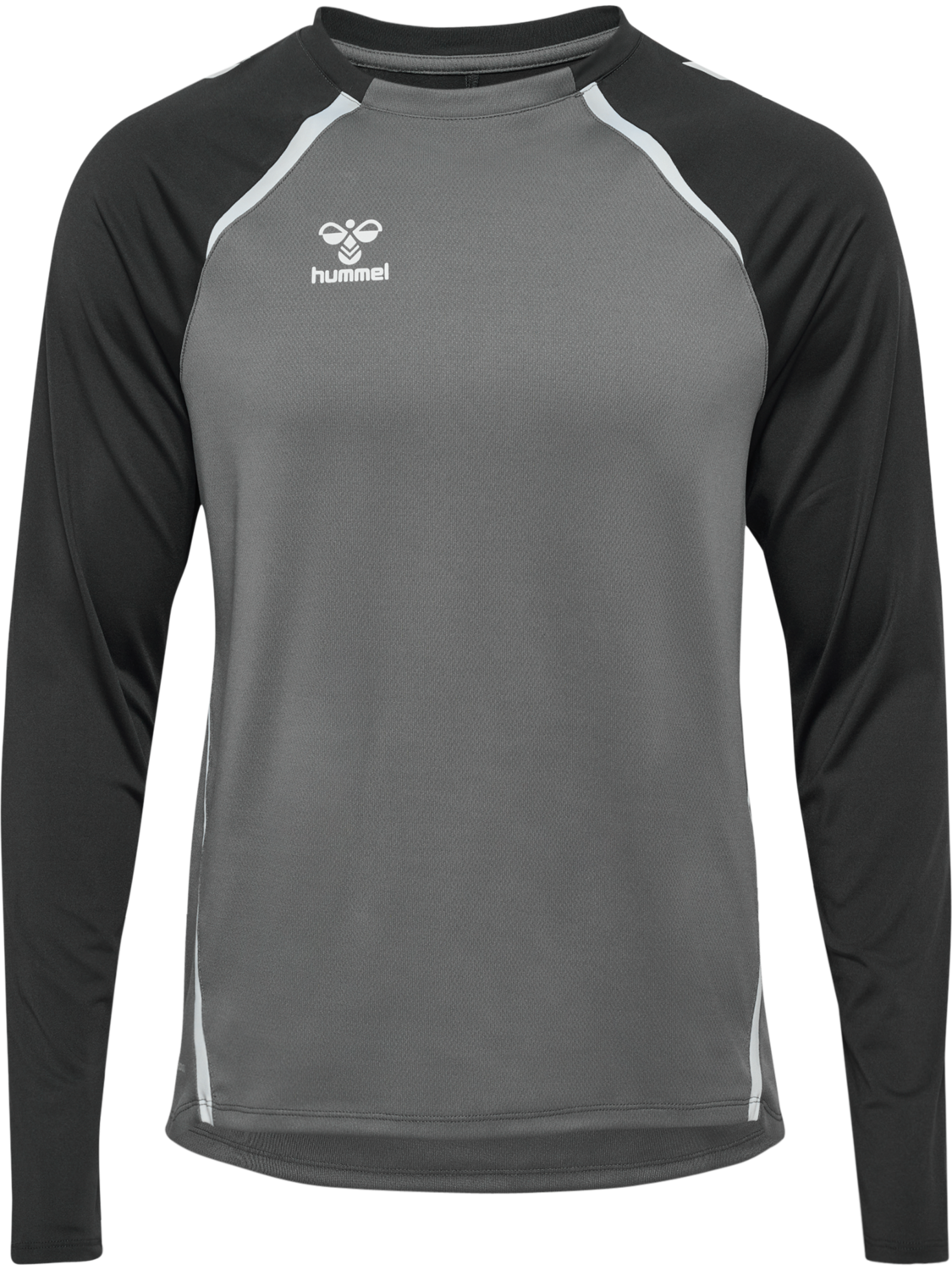 hmlLEAD 2.0 CREW SWEAT, STEEL GRAY/ASPHALT, packshot