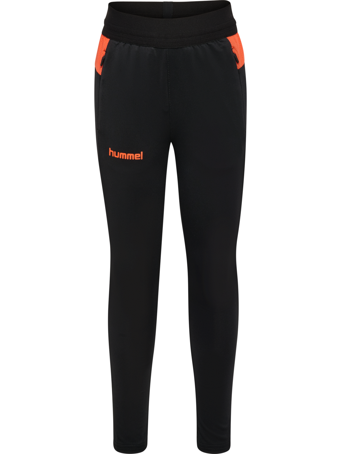 hmlBLAZE PRO TRAINING PANTS KIDS, BLACK/ORANGE, packshot