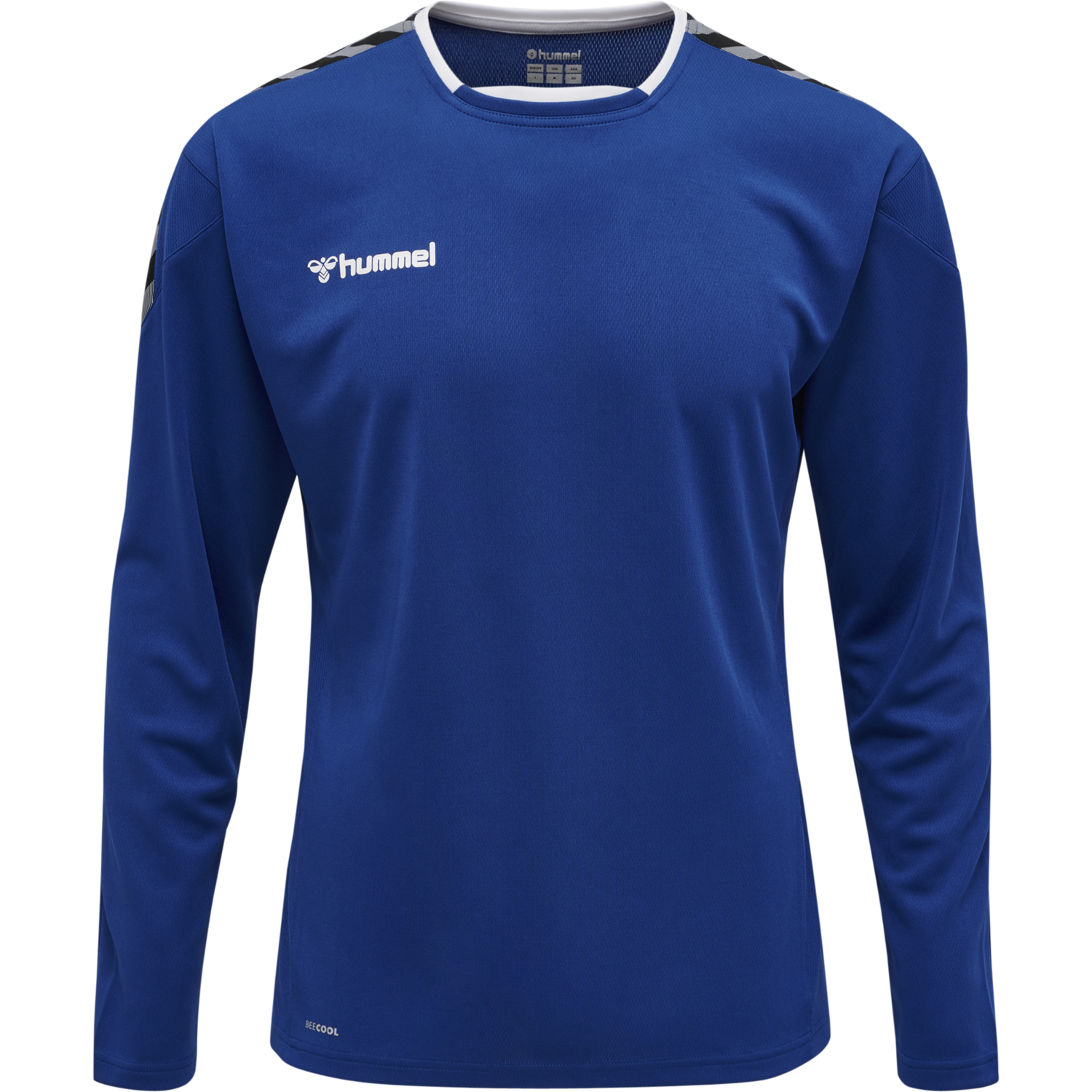 hmlAUTHENTIC POLY JERSEY L/S, TRUE BLUE, packshot