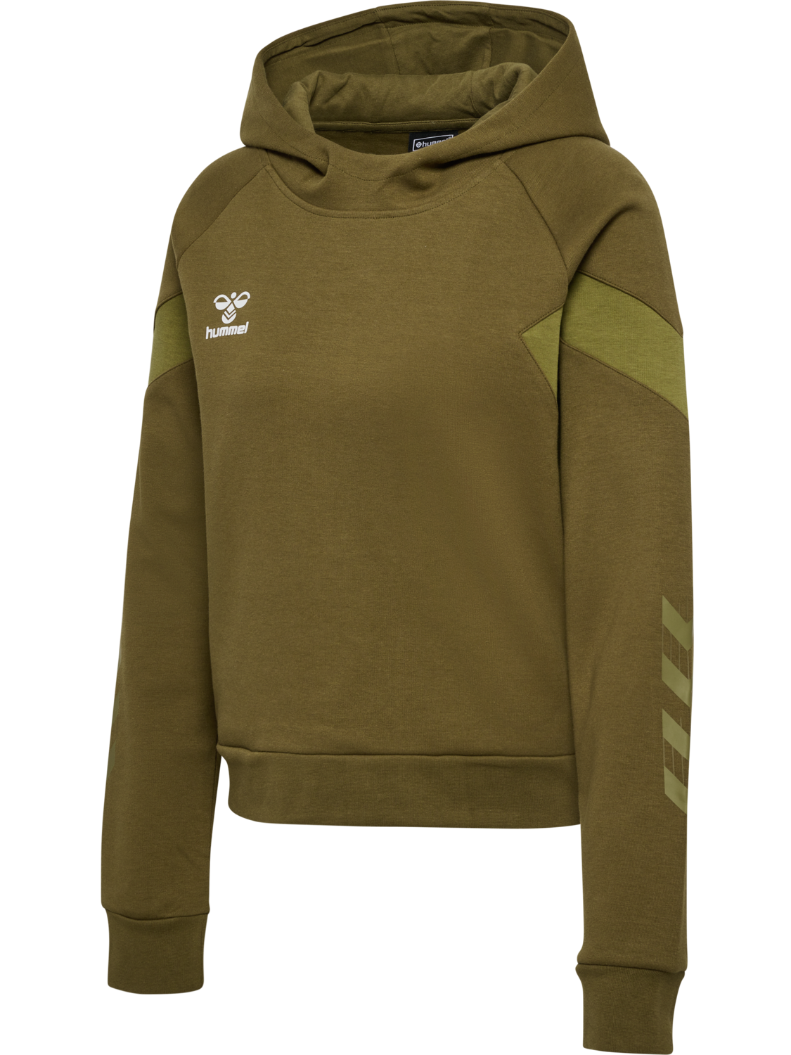 hmlTRAVEL SWEAT HOODIE WOMAN, MILITARY OLIVE, packshot