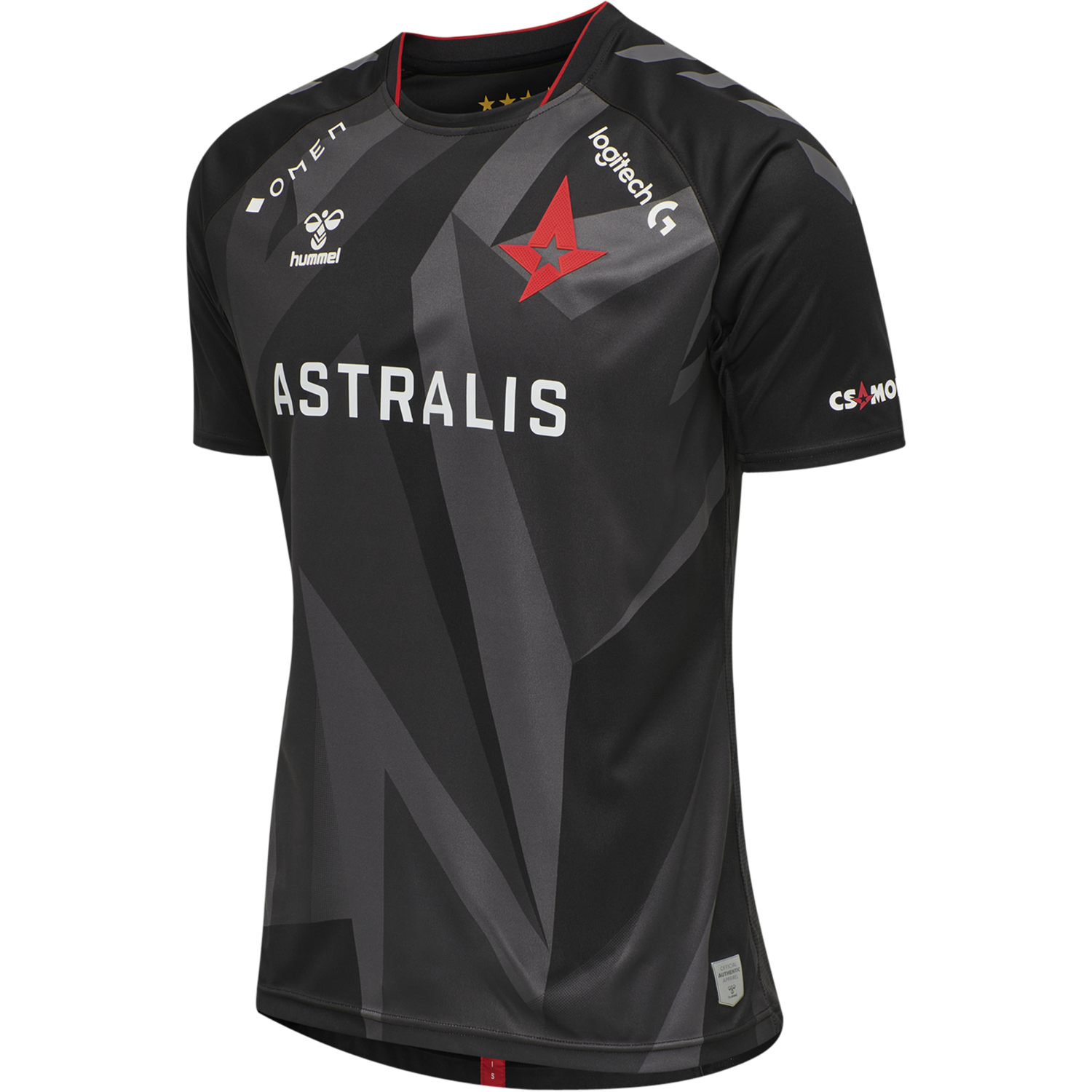 ASTRALIS 20/21 GAME JERSEY S/S, BLACK W/LOGO, packshot