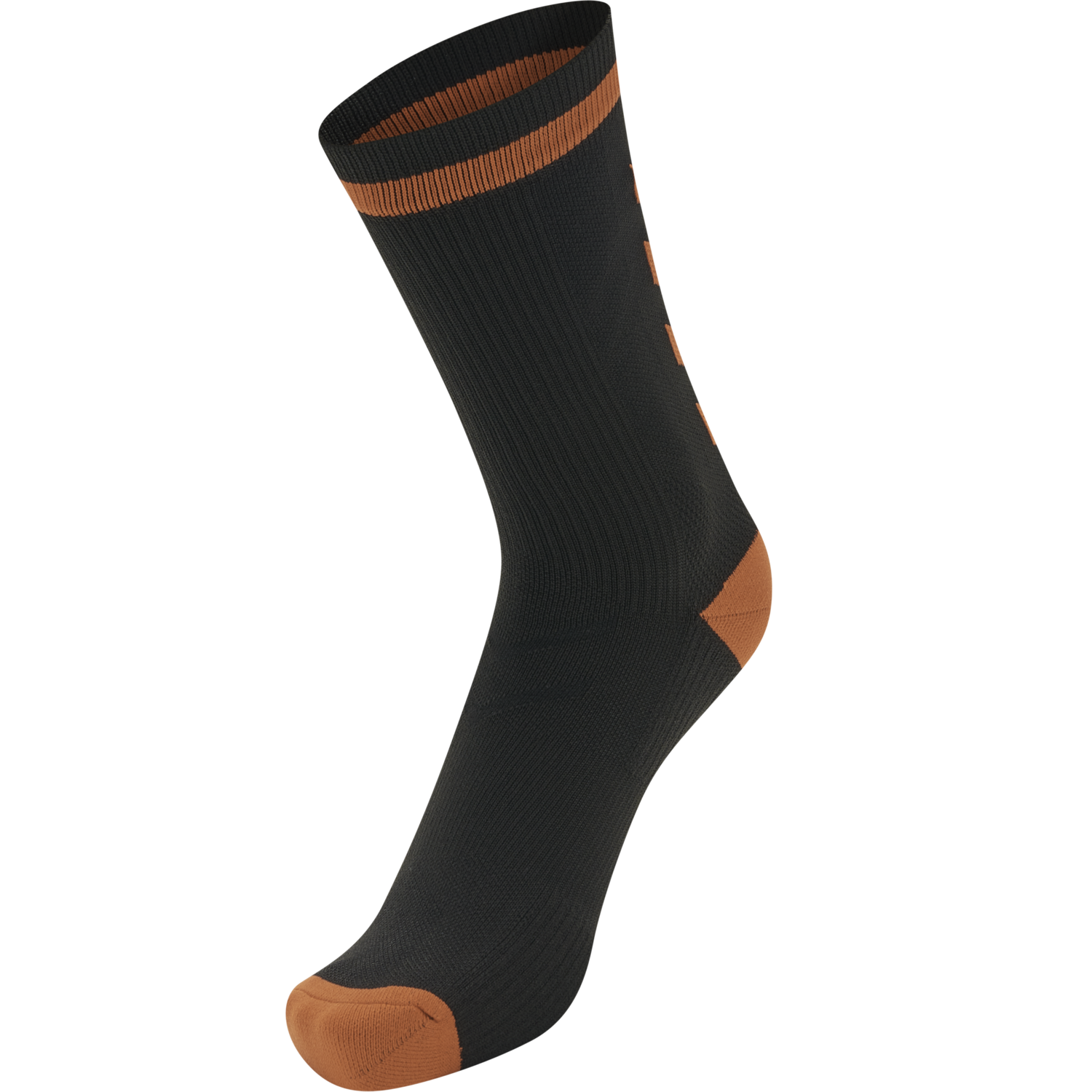 ELITE INDOOR SOCK LOW, BLACK/ORANGE TIGER, packshot