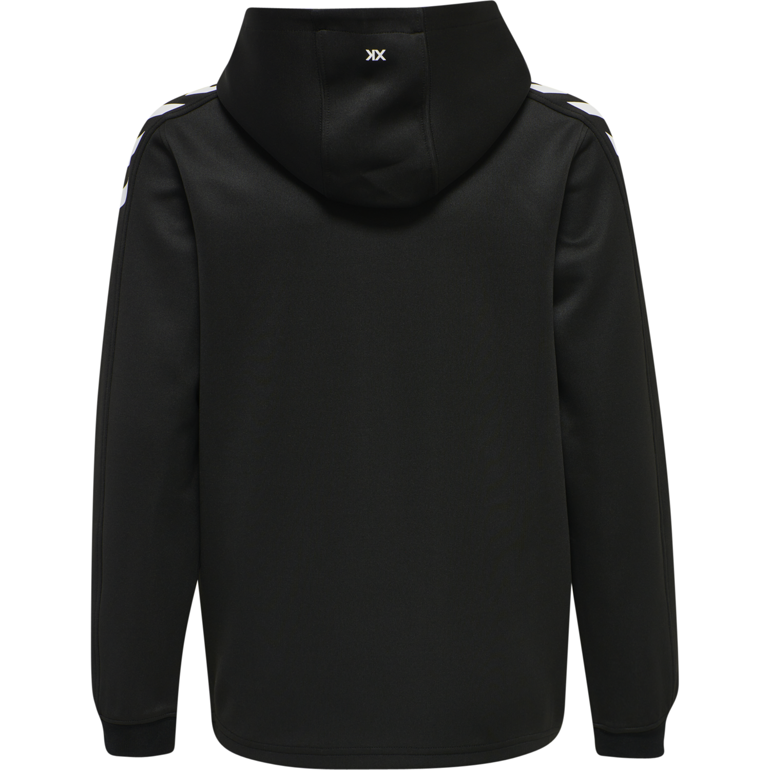 hmlCORE XK POLY KIDS SWEAT HOODIE, BLACK/BLACK, packshot