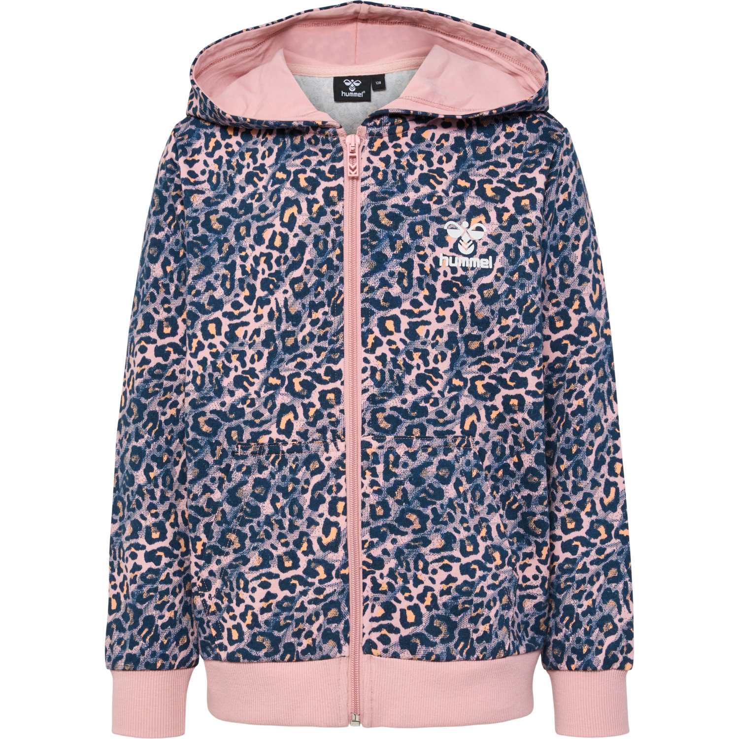 hmlFSK SMILE ZIP JACKET, BLACK IRIS/ZEPHYR, packshot