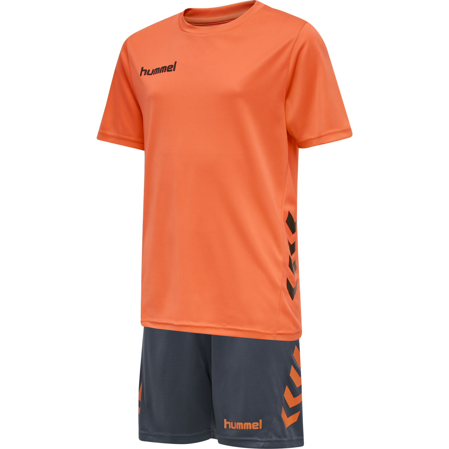 hmlPROMO KIDS DUO SET, NASTURTIUM/OMBRE BLUE, packshot