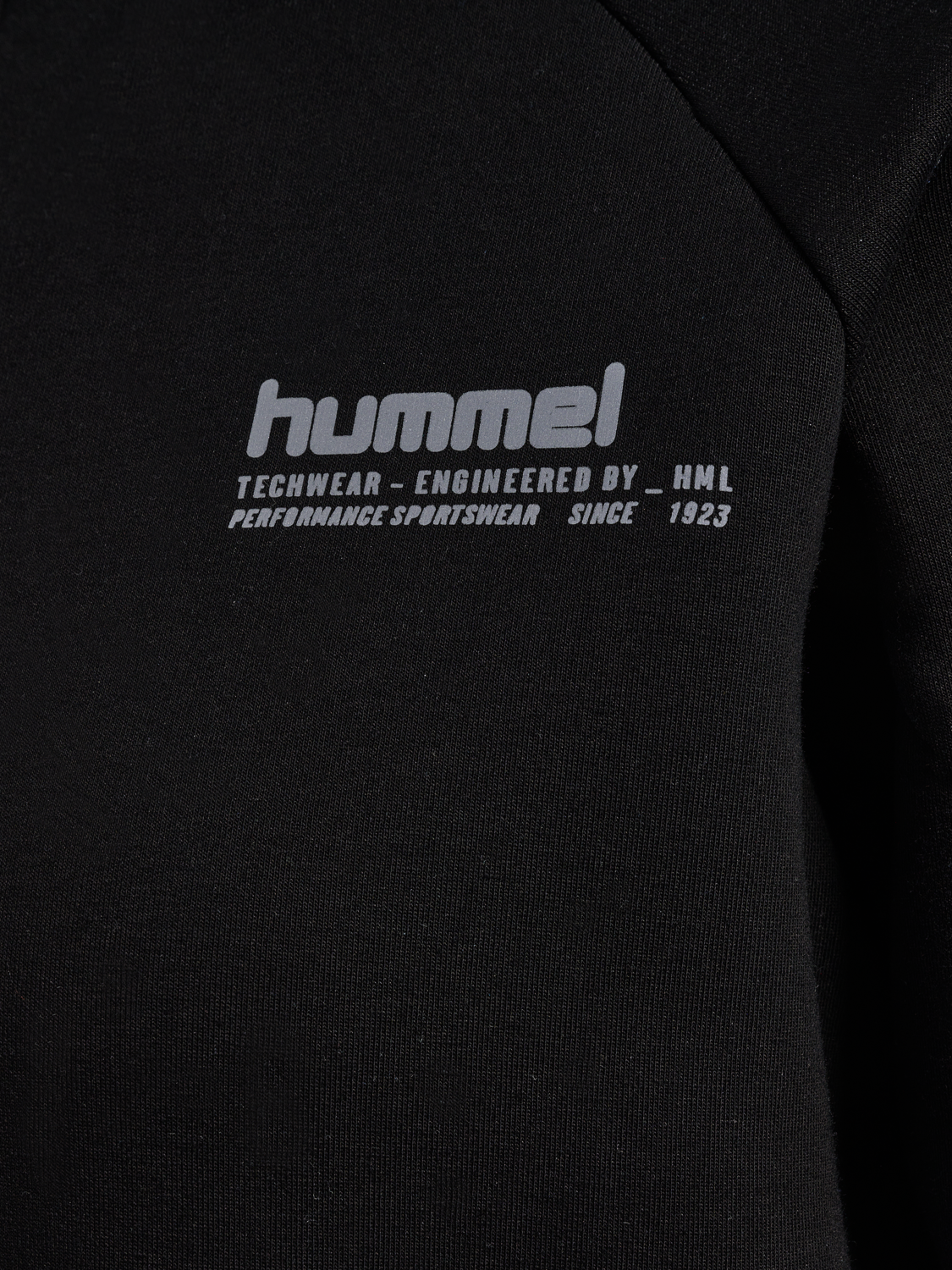 hmlTECH FLEECE WOMEN BOXY HALF ZIP, BLACK, packshot