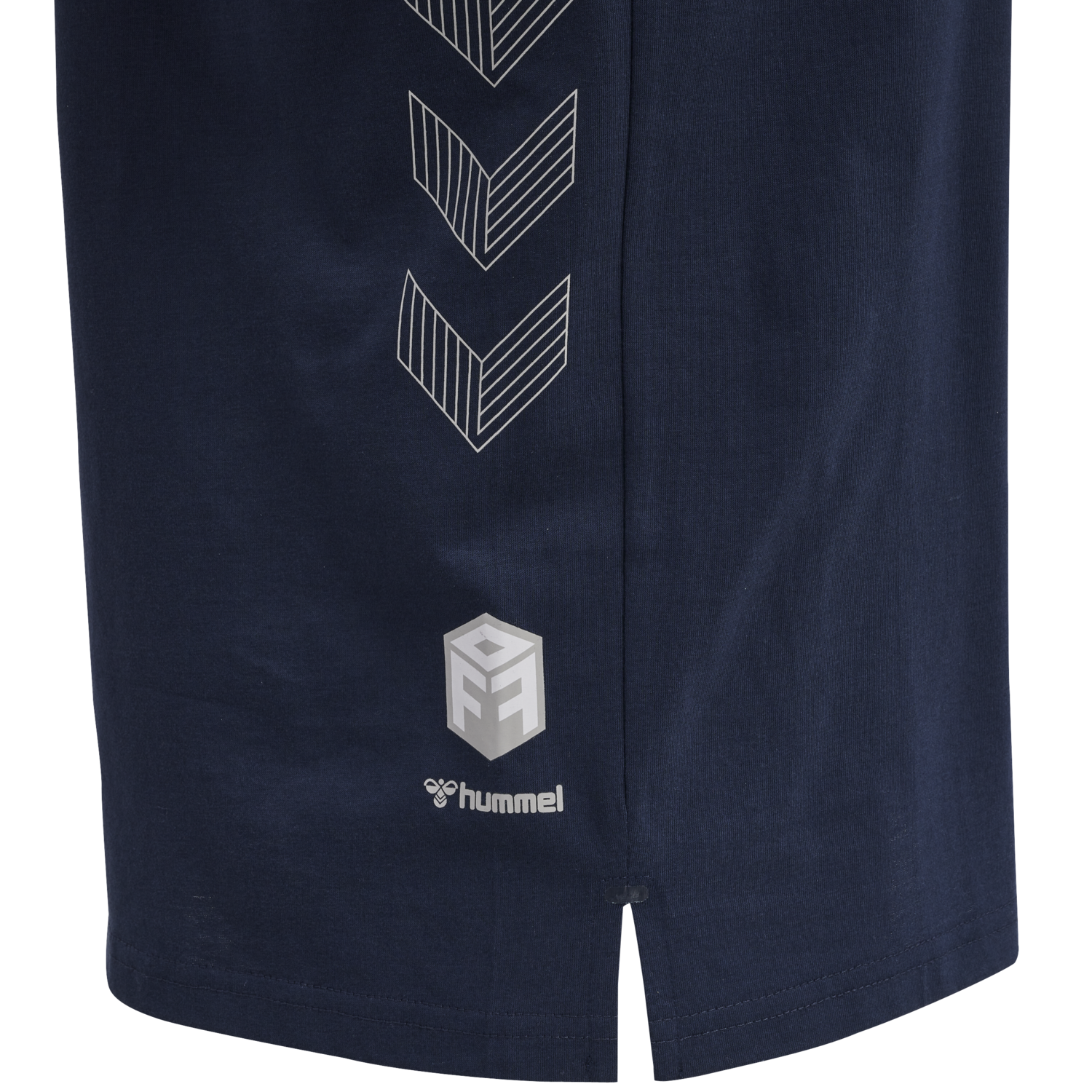 hmlMOVE GRID COTTON T-SHIRT S/S, MARINE, packshot