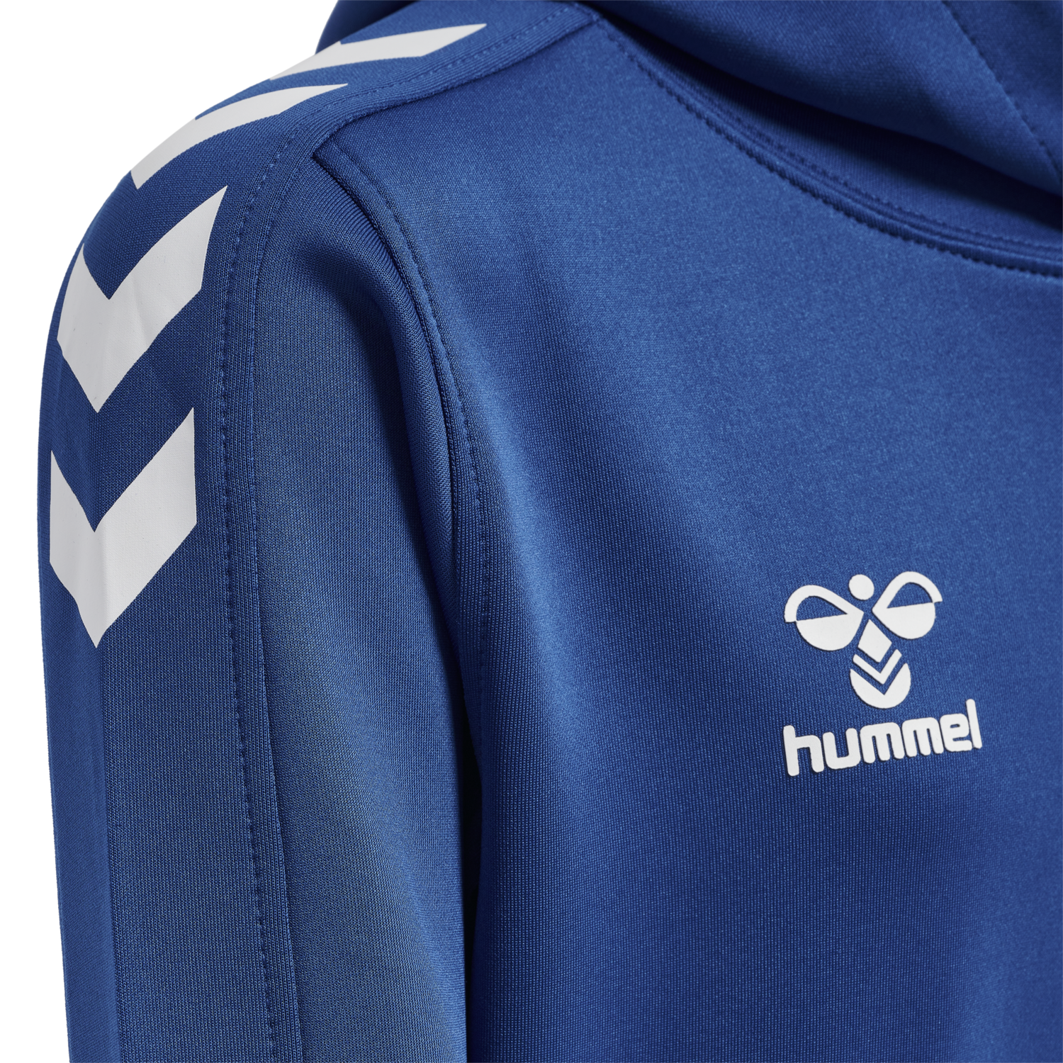 hmlCORE XK POLY KIDS SWEAT HOODIE, TRUE BLUE, packshot