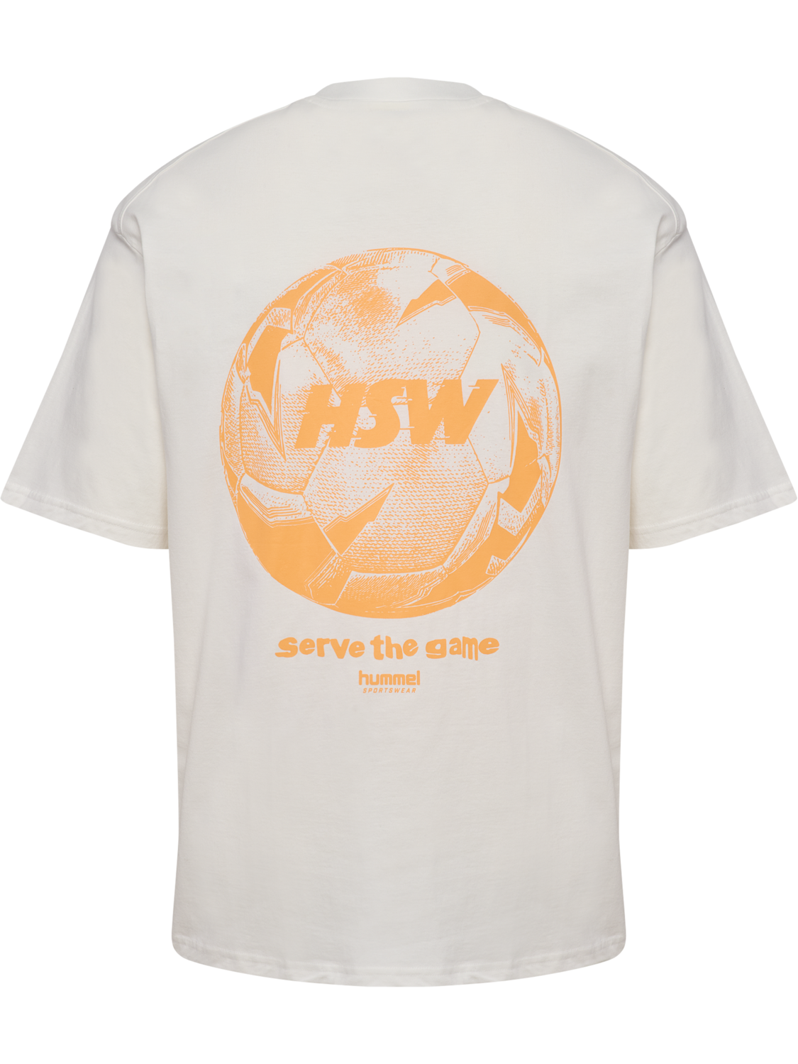 hmlLOOSE T-SHIRT S/S HSW FOOTBALL, BLANC DE BLANC, packshot