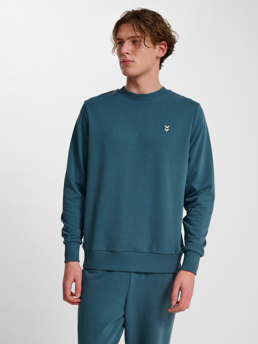 hmlPULSE SWEAT CREWNECK, STARGAZER, model