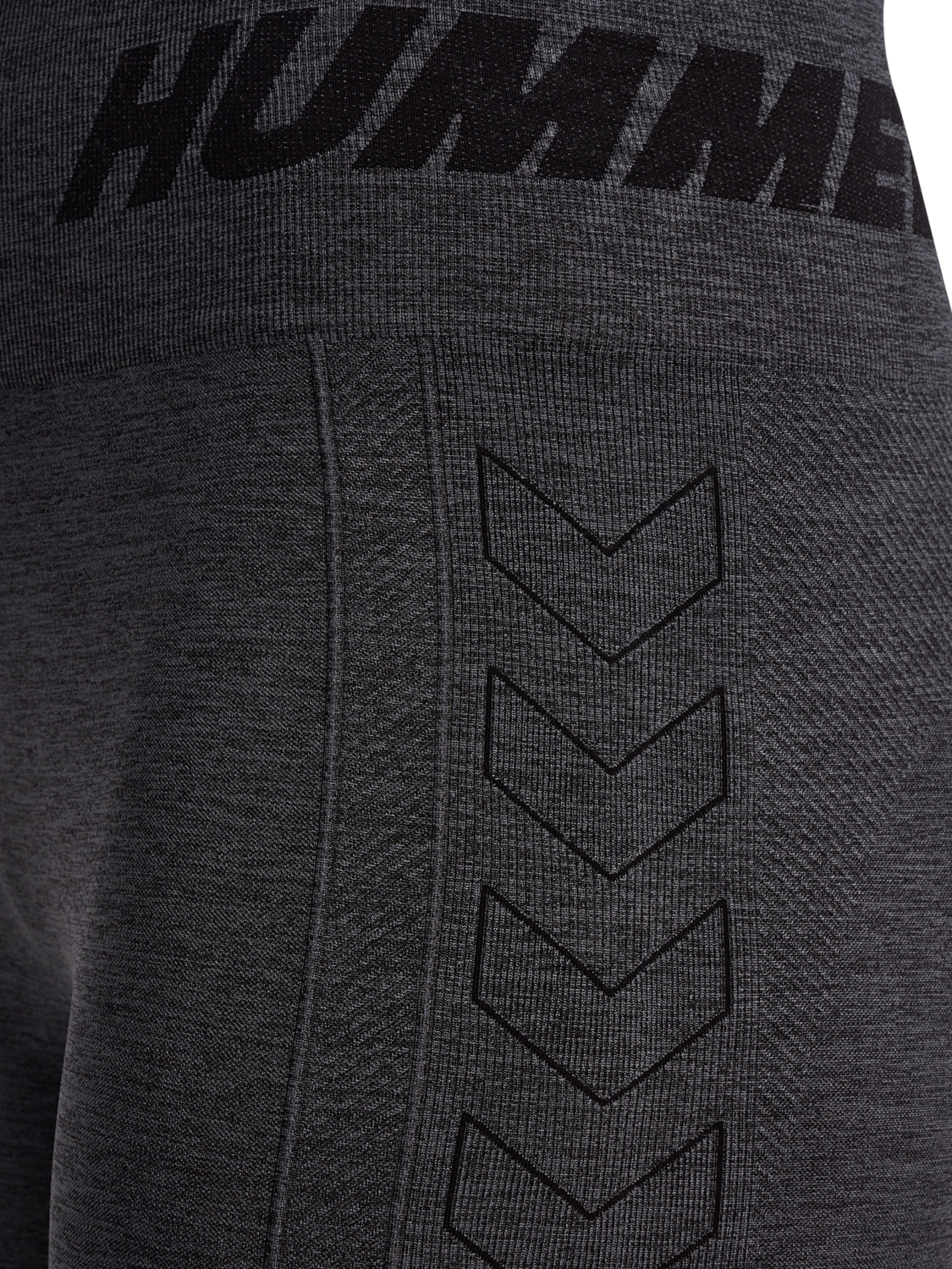 hmlTE CURVE SEAMLESS MW TIGHTS, BLACK MELANGE, packshot