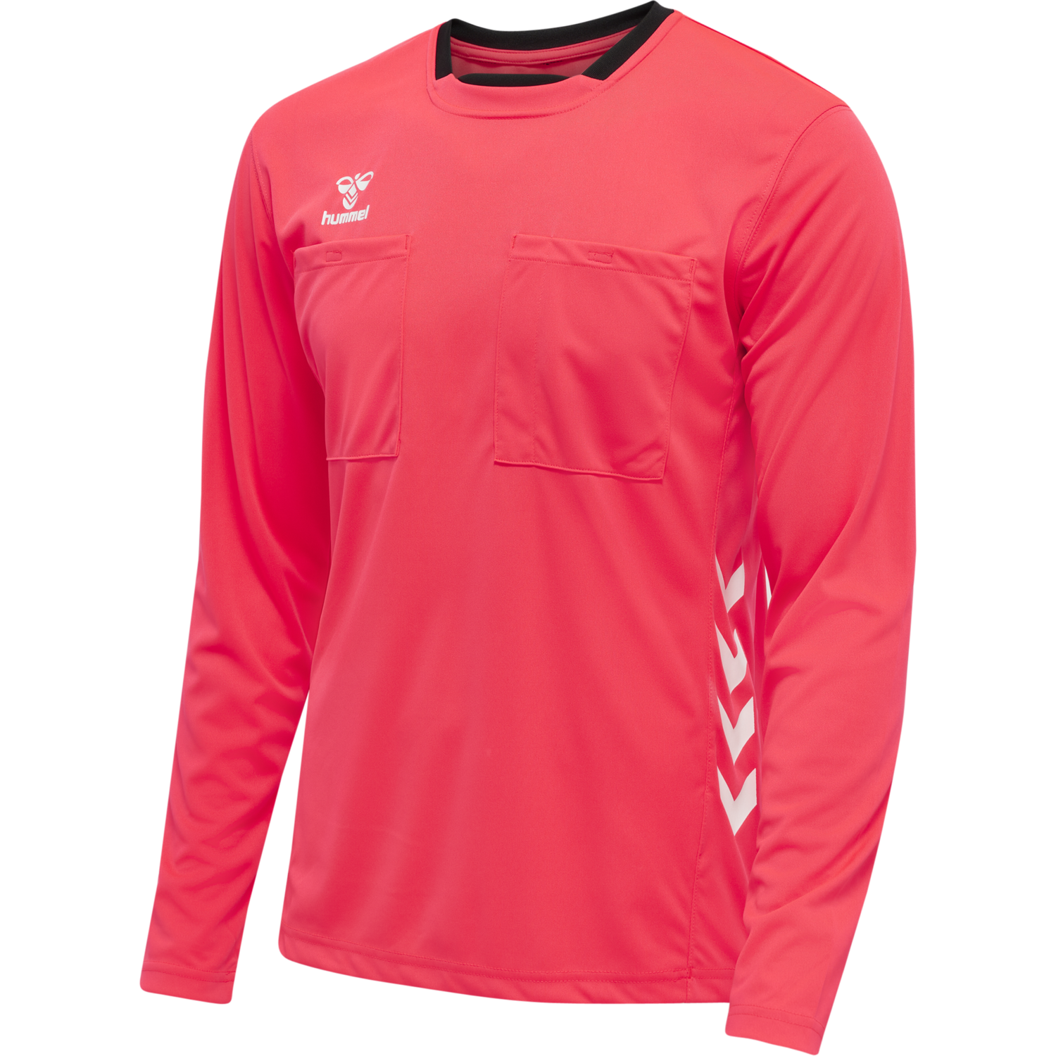 hmlREFEREE CHEVRON JERSEY L/S, DIVA PINK, packshot