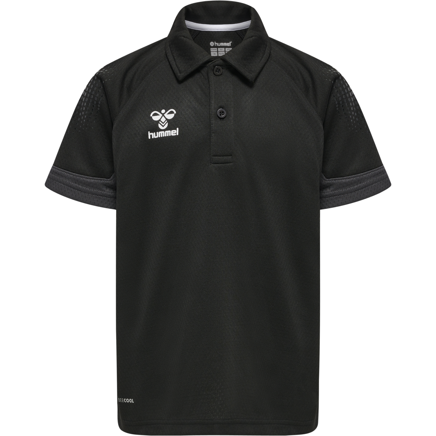 hmlLEAD FUNCTIONAL KIDS POLO, BLACK, packshot