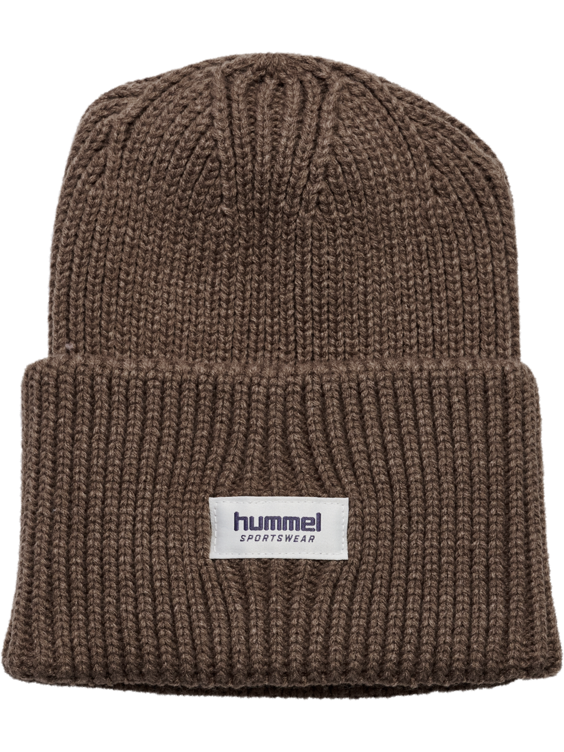 hmlJR HEAVY RIB KNIT BEANIE, PEPPERCORN, packshot