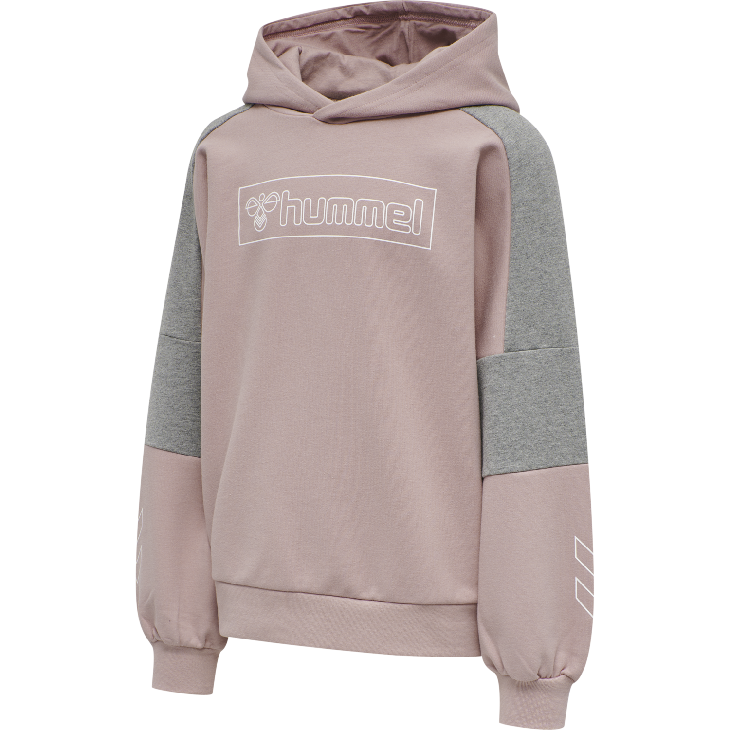 hmlBOXLINE HOODIE, WOODROSE, packshot
