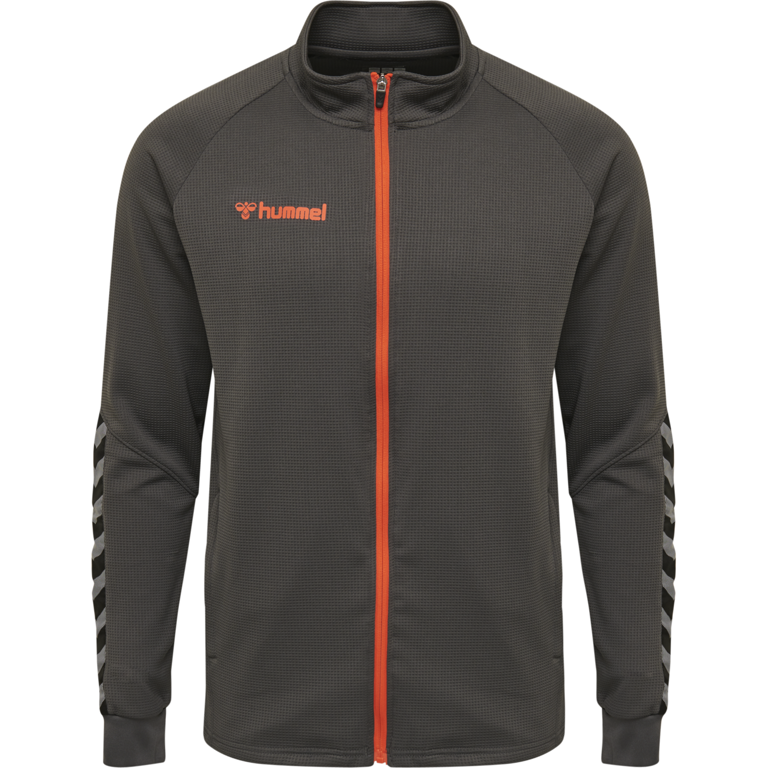 hmlAUTHENTIC POLY ZIP JACKET, ASPHALT, packshot