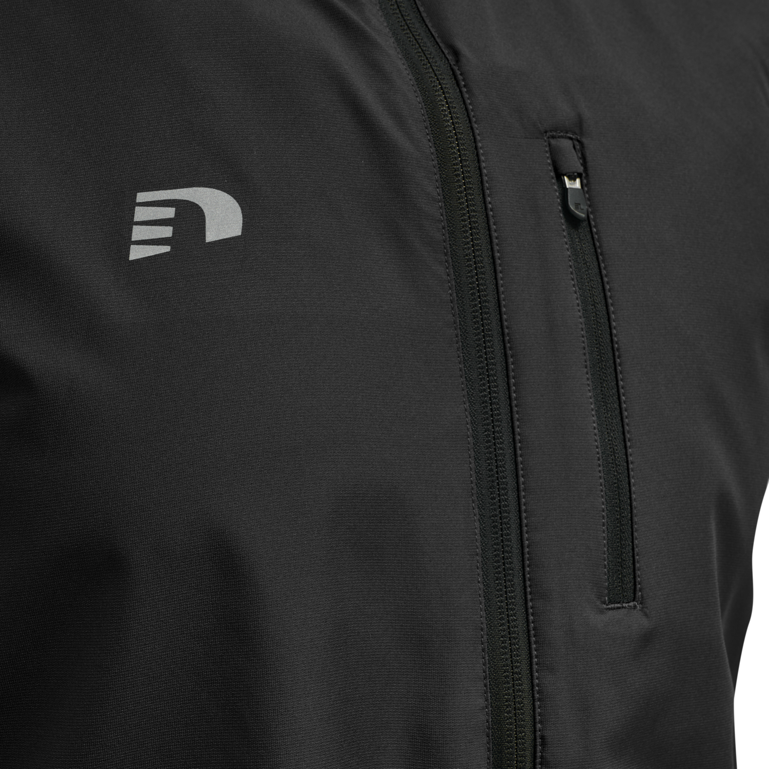 MEN'S CORE GILET, BLACK, packshot