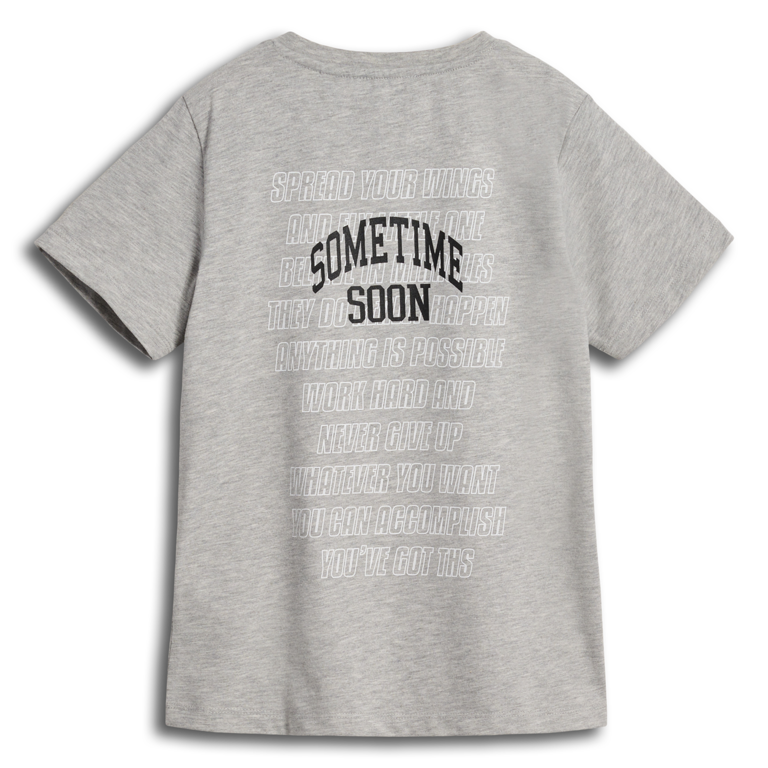 stmEMPOWER T-SHIRT S/S, GREY MELANGE, packshot