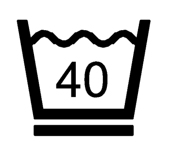 Lavar a m&aacute;quina con cuidado a 40&nbsp;&ordm;C